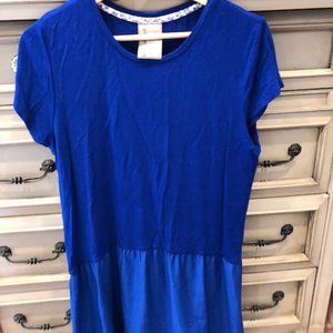 Royal Blue Peplum Top
